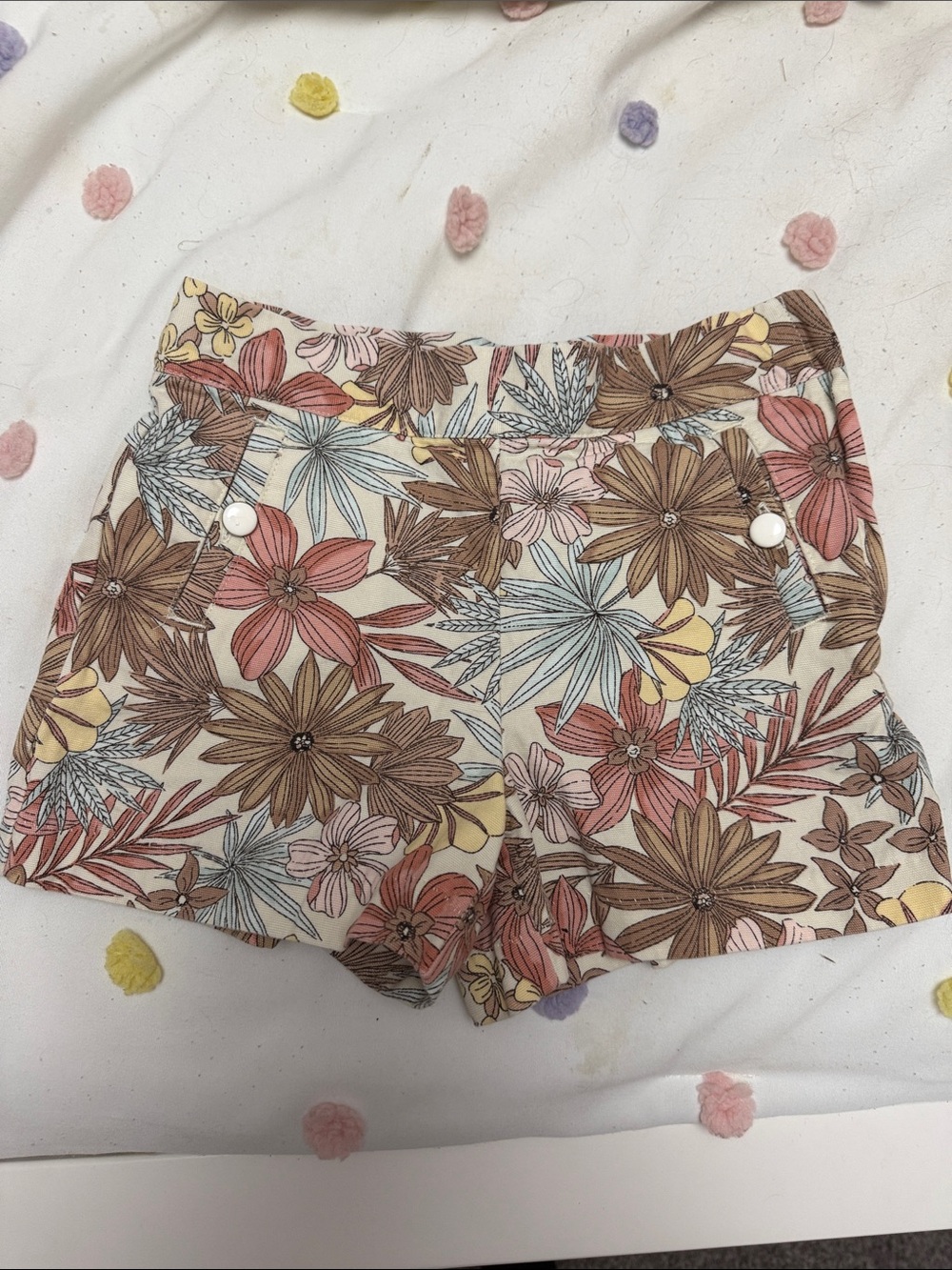 Janie and Jack Floral Shorts - Size 7